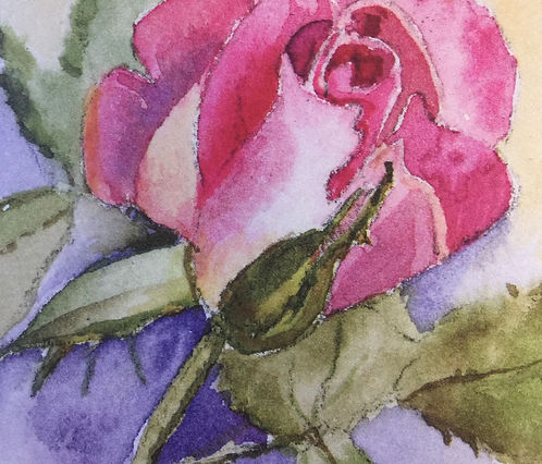 Greeting Card - Leafy Rose