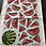 Thumbnail: Tea Towel - Watermelon with blue background